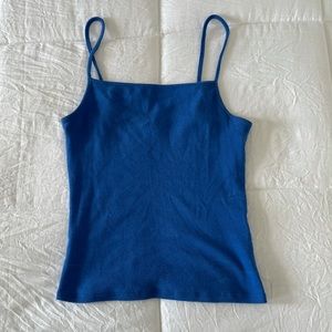 dark blue garage tank top
